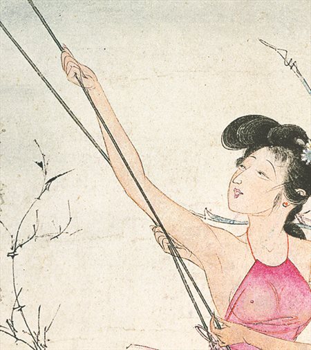 洪湖-胡也佛的仕女画和最知名的金瓶梅秘戏图